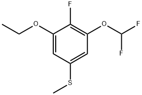 (3-(difluoromethoxy)-5-ethoxy-4-fluorophenyl)(methyl)sulfane Structure