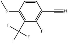 2-Fluoro-4-(methylthio)-3-(trifluoromethyl)benzonitrile|