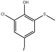 2-Chloro-4-fluoro-6-(methylthio)phenol 结构式