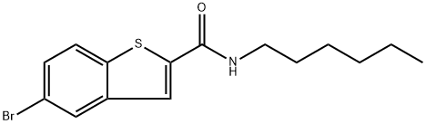 5-Bromo-N-hexylbenzo[b]thiophene-2-carboxamide Structure