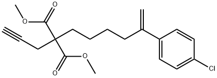 1,3-Dimethyl 2-[5-(4-chlorophenyl)-5-hexen-1-yl]-2-(2-propyn-1-yl)propanedioate Structure