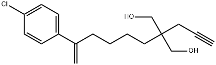 2-[5-(4-Chlorophenyl)-5-hexen-1-yl]-2-(2-propyn-1-yl)-1,3-propanediol Structure