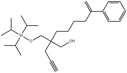 η-Methylene-β-2-propyn-1-yl-β-[[[tris(1-methylethyl)silyl]oxy]methyl]benzeneheptanol 结构式