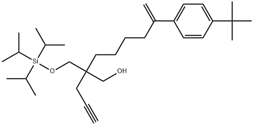 4-(1,1-Dimethylethyl)-η-methylene-β-2-propyn-1-yl-β-[[[tris(1-methylethyl)silyl]oxy]methyl]benzeneheptanol|