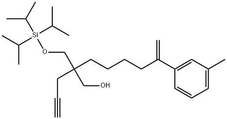 3-Methyl-η-methylene-β-2-propyn-1-yl-β-[[[tris(1-methylethyl)silyl]oxy]methyl]benzeneheptanol Structure