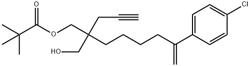 7-(4-Chlorophenyl)-2-(hydroxymethyl)-2-(2-propyn-1-yl)-7-octen-1-yl 2,2-dimethylpropanoate Structure