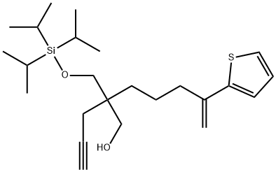 ζ-Methylene-β-2-propyn-1-yl-β-[[[tris(1-methylethyl)silyl]oxy]methyl]-2-thiophenehexanol 结构式