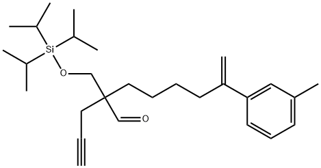 3-Methyl-ζ-methylene-α-2-propyn-1-yl-α-[[[tris(1-methylethyl)silyl]oxy]methyl]benzeneheptanal Structure