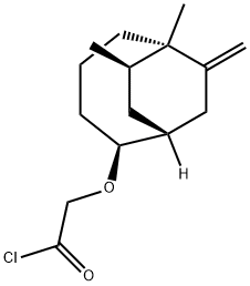 2-[[(1R,2S,6S,7R)-6,7-Dimethyl-10-methylenebicyclo[4.2.2]dec-2-yl]oxy]acetyl chloride Structure