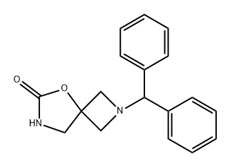 2-Benzhydryl-5-oxa-2,7-diaza-spiro[3.4]octan-6-one Structure