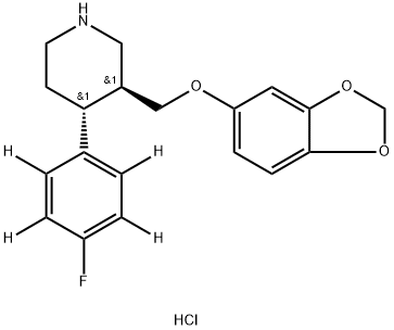 帕罗西汀-D4 盐酸盐, 2714485-95-5, 结构式