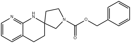 Benzyl 3',4'-dihydro-1'H-spiro[pyrrolidine-3,2'-[1,8]naphthyridine]-1-carboxylate Structure