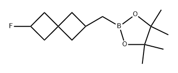 2-({6-fluorospiro[3.3]heptan-2-yl}methyl)-4,4,5,5-te
tramethyl-1,3,2-dioxaborolane Struktur