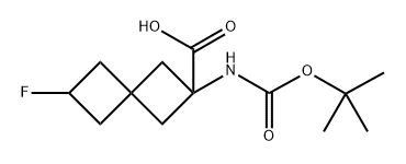 2-{[(tert-butoxy)carbonyl]amino}-6-fluorospiro[3.3
]heptane-2-carboxylic acid Struktur