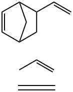 5-乙烯基-二环[2,2,1]庚-2-烯与乙烯和1-丙烯的聚合物,27155-45-9,结构式