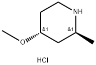 Piperidine, 4-methoxy-2-methyl-, hydrochloride (1:1), (2R,4S)-rel-,2716849-31-7,结构式