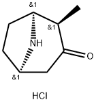 rel-(1S,2R,5R)-2-Methyl-3-oxo-8-aza-bicyclo[3.2.1]octane hydrochloride Structure