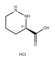 3-Pyridazinecarboxylic acid, hexahydro-, hydrochloride (1:2), (3R)- Structure