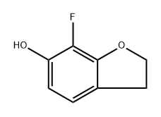 7-氟-2,3-二氢苯并呋喃-6-醇 结构式