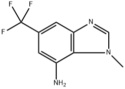 1-甲基-5-(三氟甲基)-1H-苯并[D]咪唑-7-胺,27205-07-8,结构式