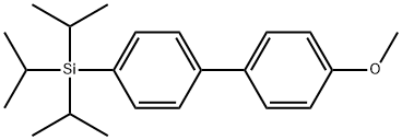 4-Methoxy-4'-[tris(1-methylethyl)silyl]-1,1'-biphenyl Struktur