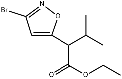 2-(3-溴异噁唑-5-基)-3-甲基丁酸乙酯,2724270-76-0,结构式