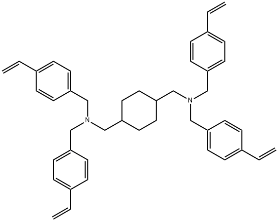 2724300-97-2 N1,N1,N4,N4-四[(4-乙烯基苯基)甲基]- 1,4-环己二甲胺