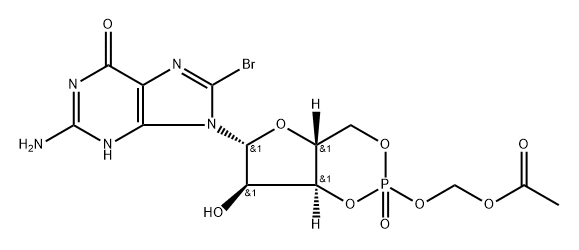 8-Br-cGMP-AM 化学構造式