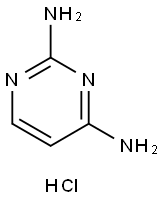 2,4-Pyrimidinediamine, hydrochloride (1:1) Structure