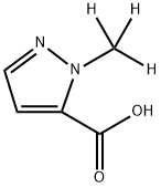 1-(甲基-D3)-1H-吡唑-5-羧酸, 2725870-82-4, 结构式