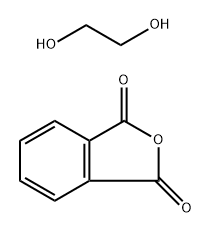 1,3-Isobenzofurandione, polymer with 1,2-ethanediol Struktur