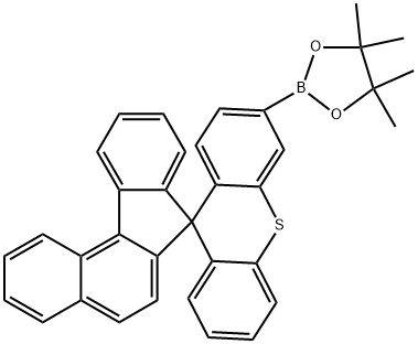 3′-(4,4,5,5-Tetramethyl-1,3,2-dioxaborolan-2-yl)spiro[7H-benzo[c]fluorene-7,9′-[9H]thioxanthene] Structure