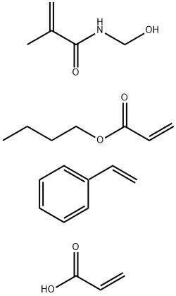 2-Propenoic acid, polymer with butyl 2-propenoate, ethenylbenzene and N-(hydroxymethyl)-2-methyl-2-propenamide|