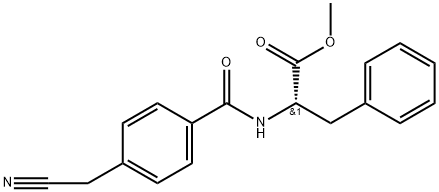 (S)-methyl 2-(4-(cyanomethyl)benzamido)-3-phenylpropanoate Structure