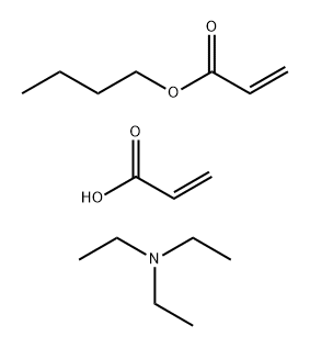2-Propenoic acid, polymer with butyl 2-propenoate, compd. with N,N-diethylethanamine 结构式