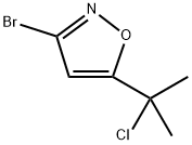 3-bromo-5-(2-chloropropan-2-yl)-1,2-oxazole Struktur