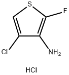 4-氯-2-氟噻吩-3-胺盐酸盐, 2732241-81-3, 结构式