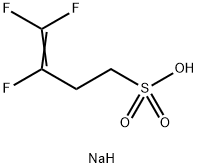 3-Butene-1-sulfonic acid, 3,4,4-trifluoro-, sodium salt (1:1) Struktur