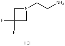 1-Azetidineethanamine, 3,3-difluoro-, hydrochloride (1:2) 化学構造式