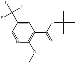 1,1-Dimethylethyl 2-methoxy-5-(trifluoromethyl)-3-pyridinecarboxylate,2733350-51-9,结构式