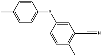 2-Methyl-5-[(4-methylphenyl)thio]benzonitrile|