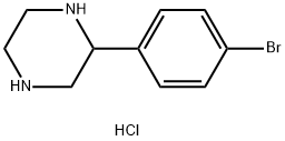 2-(4-bromophenyl)piperazine hydrochloride 化学構造式