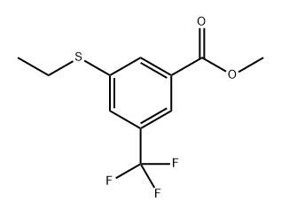 methyl 3-(ethylthio)-5-(trifluoromethyl)benzoate Struktur