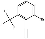 Benzene, 1-bromo-2-ethynyl-3-(trifluoromethyl)- Structure