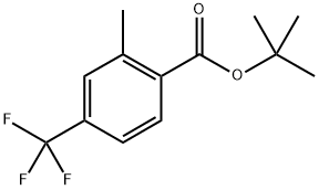 tert-butyl 2-methyl-4-(trifluoromethyl)benzoate 化学構造式