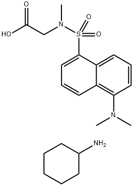 Glycine, N-[[5-(dimethylamino)-1-naphthalenyl]sulfonyl]-N-methyl-, compd. with cyclohexanamine (1:1)|丹酰肌氨酸环己胺盐