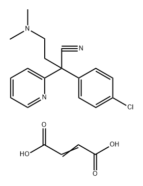 氯苯胺杂质D马来酸盐 结构式