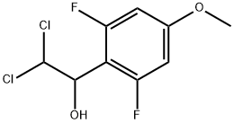 2,2-Dichloro-1-(2,6-difluoro-4-methoxyphenyl)ethanol Struktur