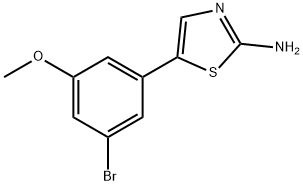 5-(3-Bromo-5-methoxyphenyl)thiazol-2-amine Struktur