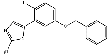 5-(5-(Benzyloxy)-2-fluorophenyl)thiazol-2-amine 结构式